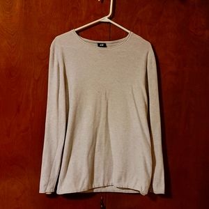 Long Sleeve Cream H&M Shirt